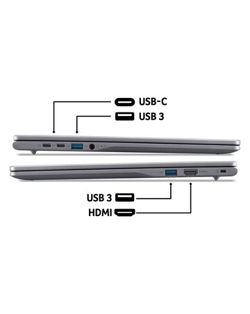 Acer Chromebook Plus 516 - 16in Intel Core i3 8GB 128GB WUXGA - Iron