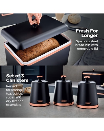 Tower Cava Kettle, 4 Slice, Bread bin
