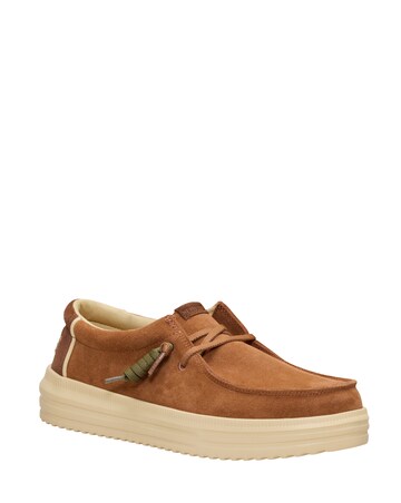 HeyDude Rev Suede Slip On Shoe - Brown