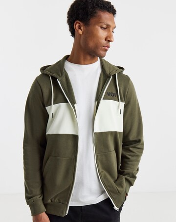 Voi Block Zip up Hoodie Long Length