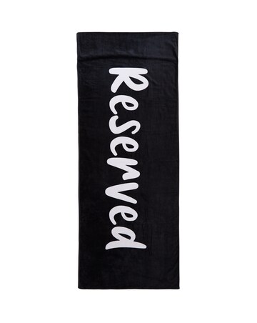 Catherine Lansfield 100% Cotton Reserved Beach Lounger Towel
