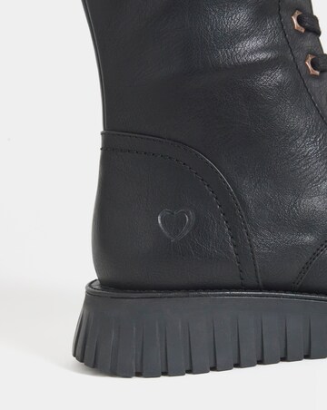 Heavenly Feet Fern Lace Up Chunky Boot - Extra Wide Fit (EEE)