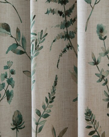 Catherine Lansfield Watercolour Leaves Curtains