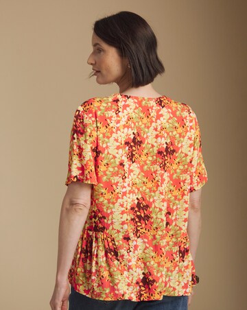 Julipa Printed Crinkle Blouse