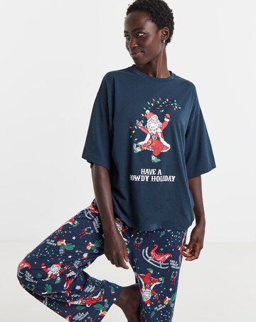 Pretty Secrets Western Santa Family Pyjamas - Womens