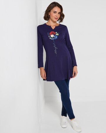 Joe Browns Blissful Stem Flower Graphic Tunic Top