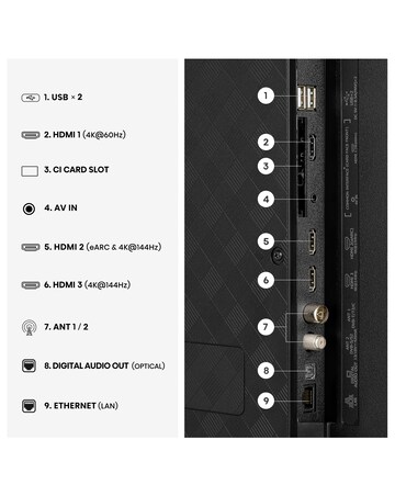 Hisense 43E78STUK PRO 43in QLED 4K Ultra HD Smart Gaming TV