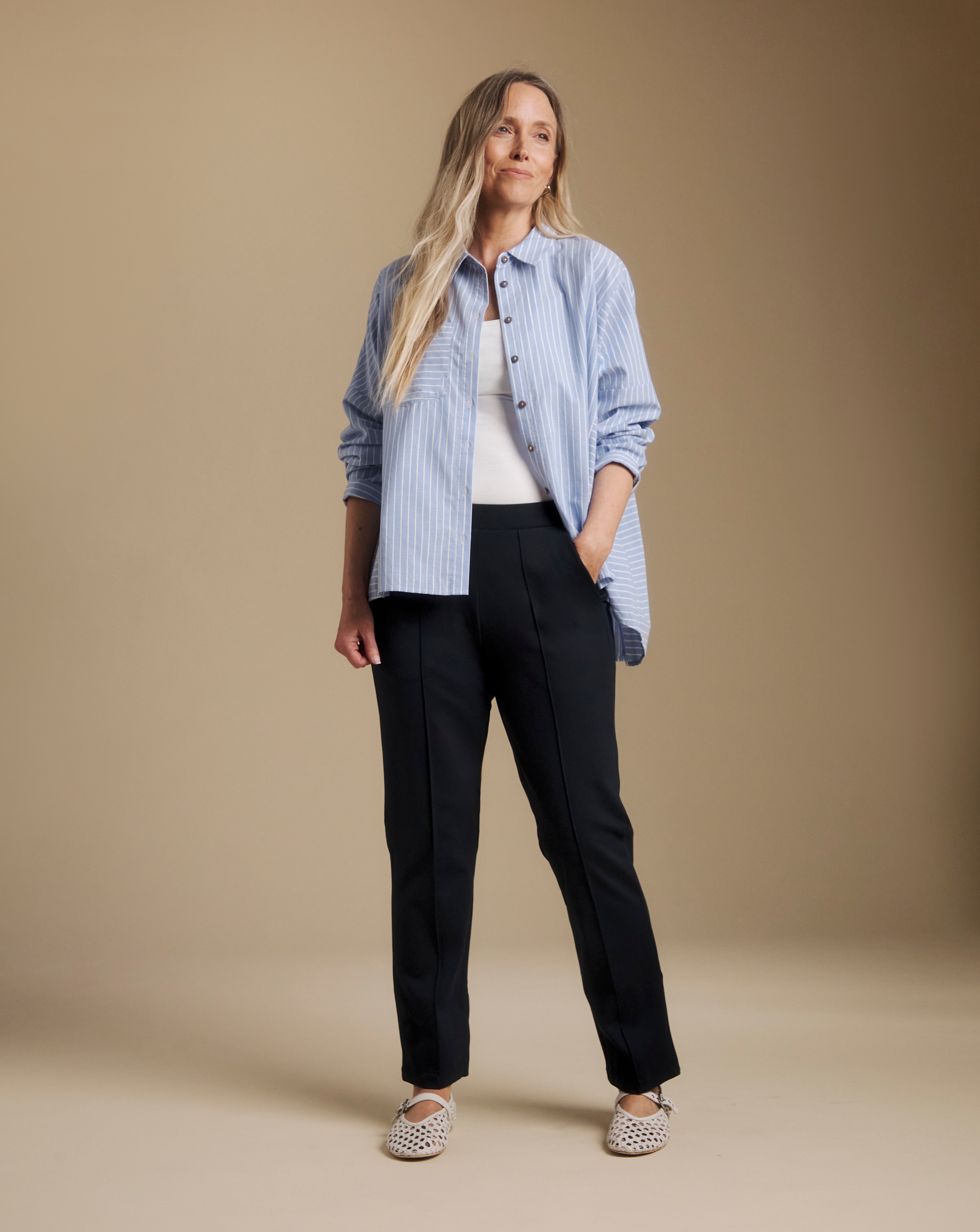 Women's Plus Size Straight Leg Trousers | Ambrose Wilson