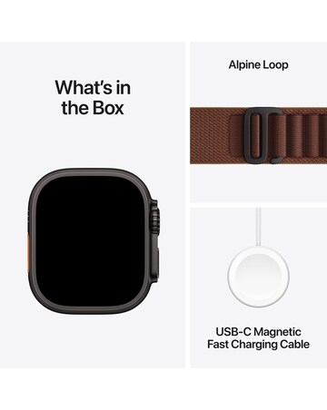 Apple Watch Ultra 4 GPS + Cellular 49mm - Titanium/Burgundy Alpine Loop - M