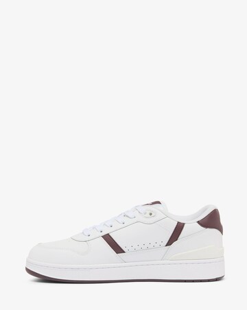 Lacoste T-Clip Trainers - White/Burgundy
