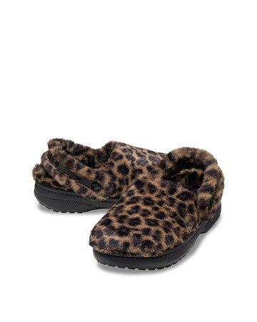 Crocs Sepia/Leopard Classic Unfurgettable Animal Clog - Standard Fit
