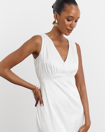 Joanna Hope Ivory Jacquard Bridal Midi Dress