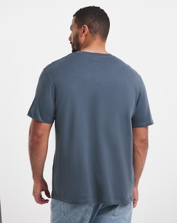 Jack & Jones Short Sleeve Corp Logo Tee - Grey Blue