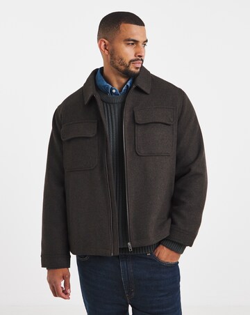 Jack & Jones Premium Wakefield Wool Blend Jacket - Chocolate