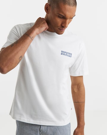 Dickies Short Sleeve Plain City Back Graphic T-Shirt - White