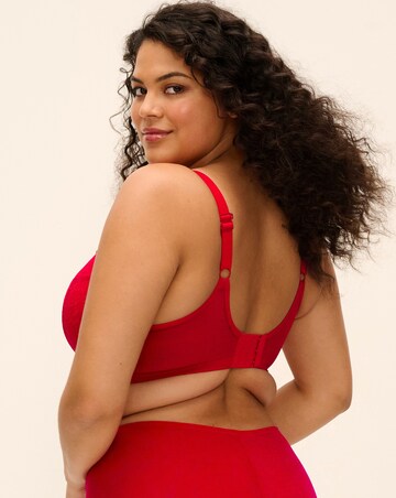 Elomi Brianna Padded Half Cup Wired Bra Red