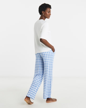Pretty Secrets Short Sleeve Gingham Lounge Set