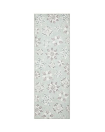 Christmas Snowflakes Washable Runner