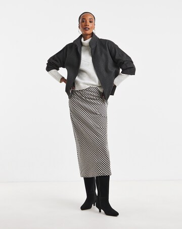 Chevron High Neck Jumper