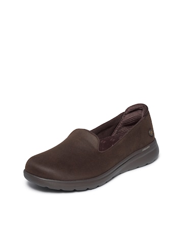 Skechers Chocolate Arch Fit N Joy Lite Ultra Go Loafers - Standard Fit (D)