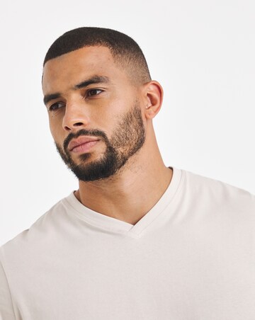 Pure Cotton V Neck T-Shirt Long