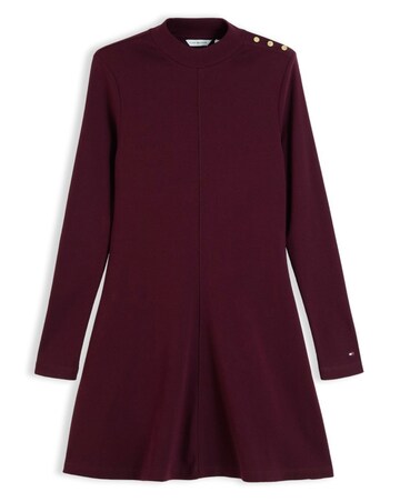 Tommy Hilfiger Cody Fit & Flate Mock Neck Mini Dress