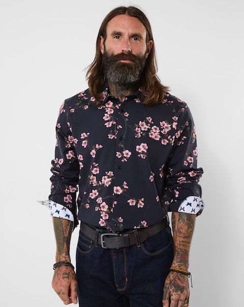 New In - Joe Browns Oriental Bloom Print Shirt