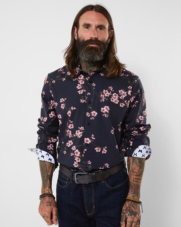 Joe Browns Oriental Bloom Print Shirt - Black
