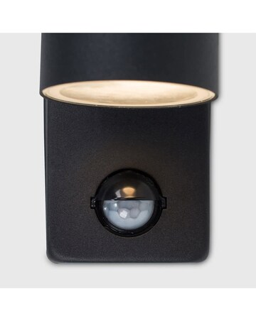 ValueLights Black Outdoor Up Down IP44 PIR Motion Sensor Light - Bulb Included