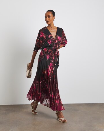 Joanna Hope Printed Pleat Maxi Dress
