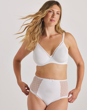 Pretty Secrets (2 Pack) Rachel Embroidery Deep Briefs Black/White