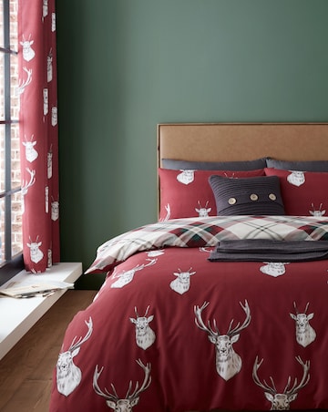 Catherine Lansfield Munro Stag Curtains