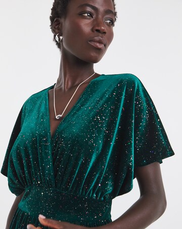 Twisted Wunder Glitter Velvet Wide Leg Jumpsuit