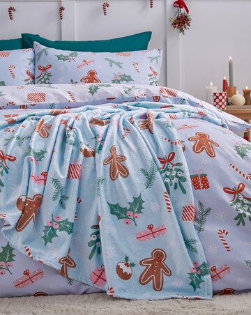 Catherine Lansfield Christmas Gingerbread Throw