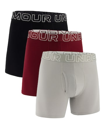 Under Armour Performance Cotton 6 Inch Boxers - 3 Pack