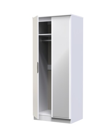 Haydn Ready Assembled 2 Door Mirrored Wardrobe - Kids