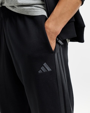adidas 3 Stripes Fleece Cuffed Joggers