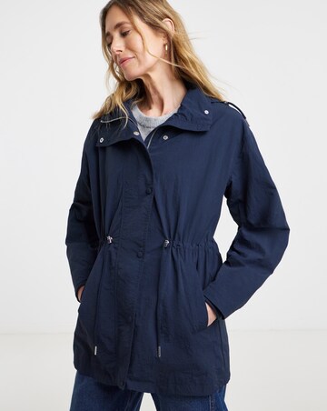 Navy Hooded Parka Jacket