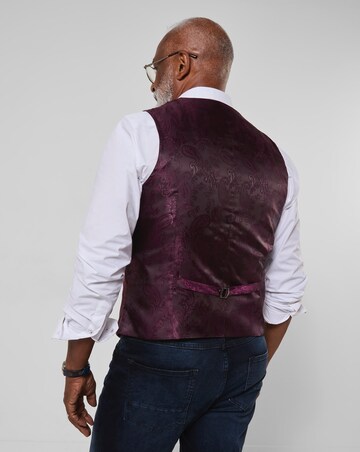 Joe Browns Opulent Cord Waistcoat - Merlot