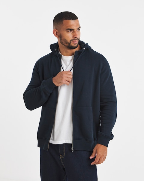 Full Zip Hoodie- Navy