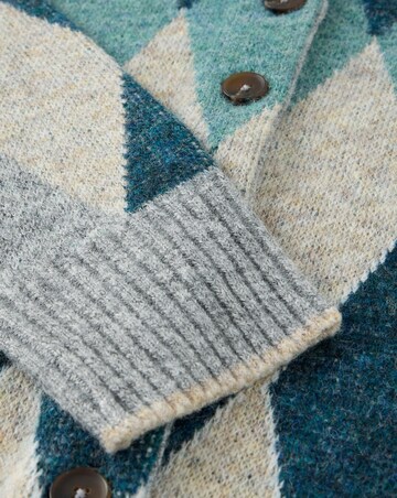 White Stuff Argyle Check Cardigan