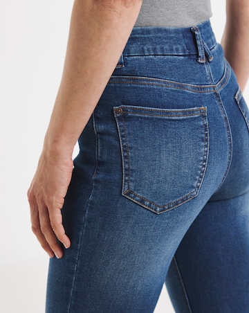 Mid Blue Superstretch Slim Jeans