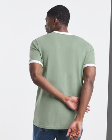 Contrast Ringer T-Shirt Reg-Fit Long