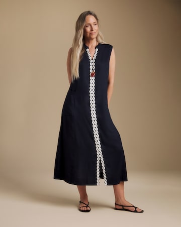 Julipa Linen Pocket Midi Dress