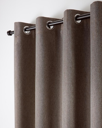Curtina Plain Twill Eyelet Curtains