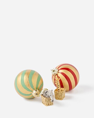 Gisela Graham Elephant and Giraffe Balloon Hanging Decorations - Set of 2