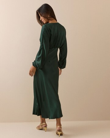 NOBODY'S CHILD PETITE ALLURA MIDI DRESS