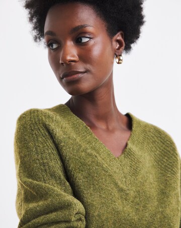 Slouch V Neck Longline Jumper