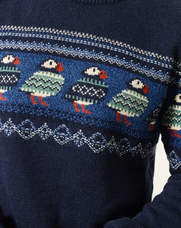 FatFace Puffin Crew Jumper - Navy