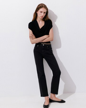 Mango Sienna Crop Flared Jean